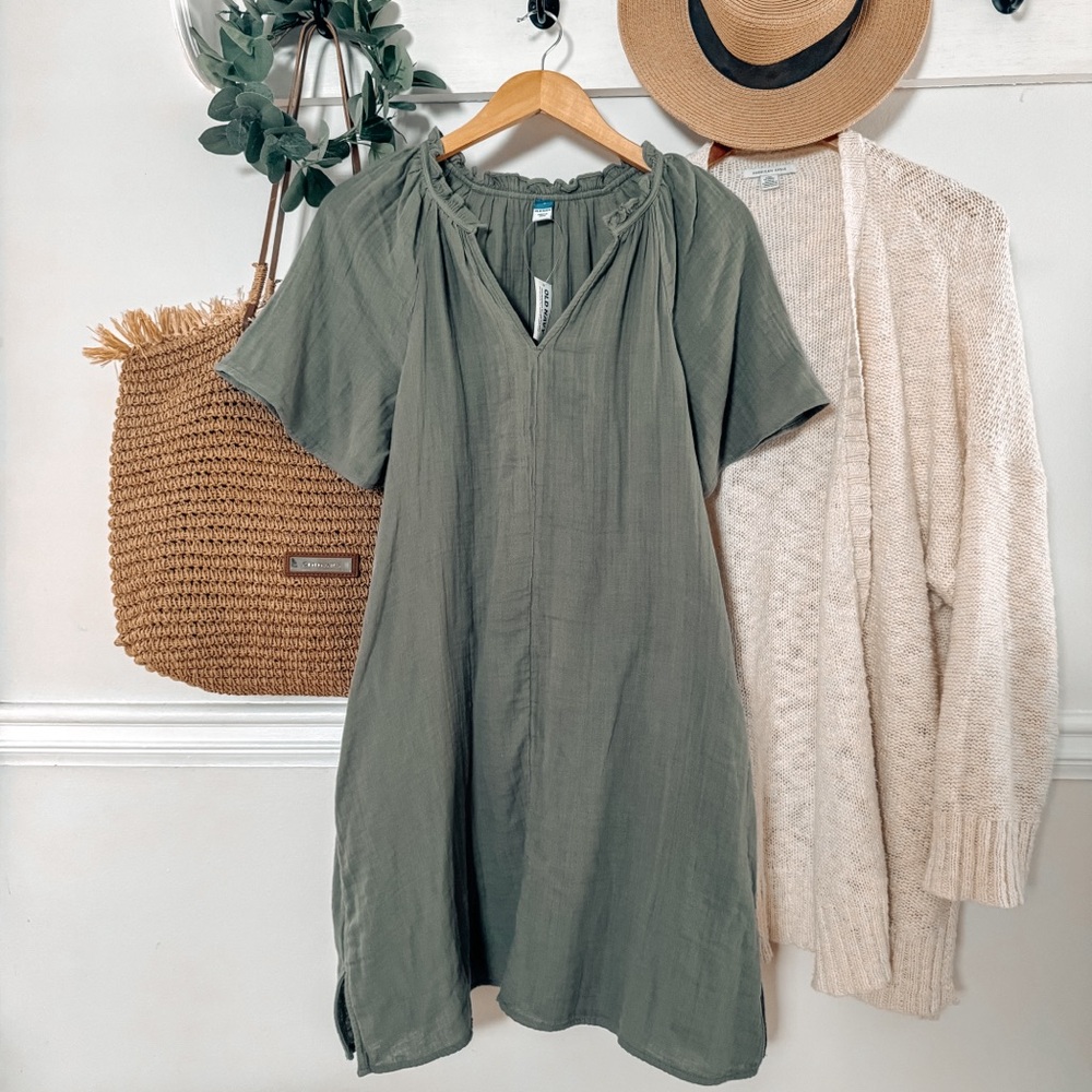 NWT Cotton Crinkle Dress